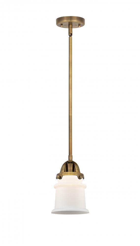 Canton - 1 Light - 5 inch - Brushed Brass - Cord hung - Mini Pendant