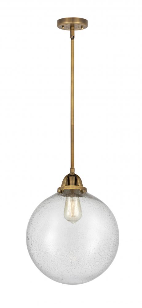 Beacon - 1 Light - 12 inch - Brushed Brass - Cord hung - Mini Pendant