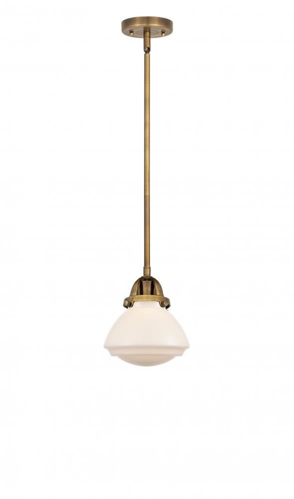 Olean - 1 Light - 7 inch - Brushed Brass - Cord hung - Mini Pendant