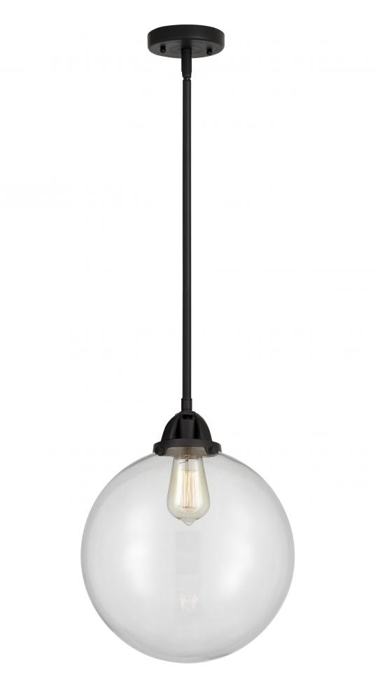 Beacon - 1 Light - 12 inch - Matte Black - Cord hung - Mini Pendant