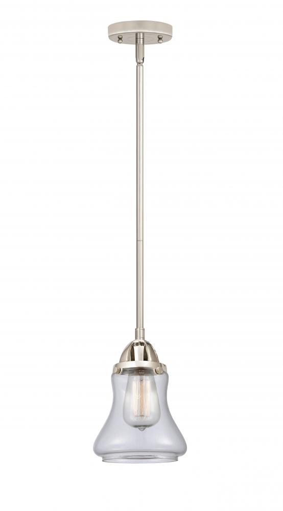 Bellmont - 1 Light - 6 inch - Polished Nickel - Cord hung - Mini Pendant