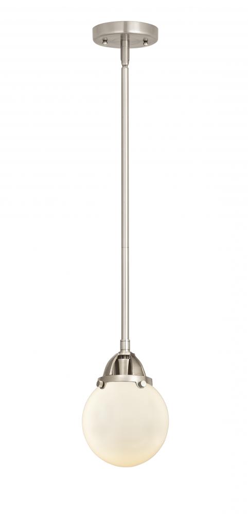 Beacon - 1 Light - 6 inch - Brushed Satin Nickel - Cord hung - Mini Pendant