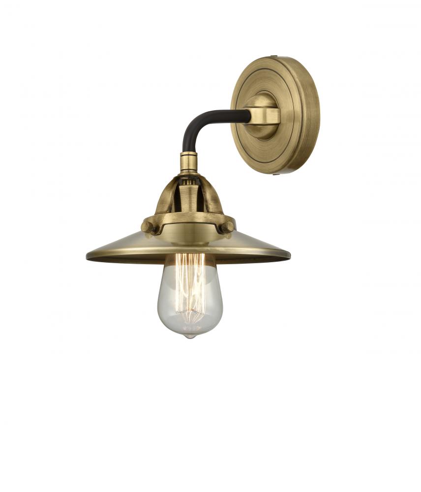 Railroad - 1 Light - 8 inch - Black Antique Brass - Sconce