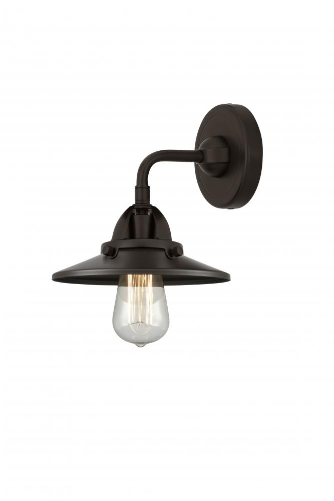 Railroad - 1 Light - 8 inch - Oil Rubbed Bronze - Sconce