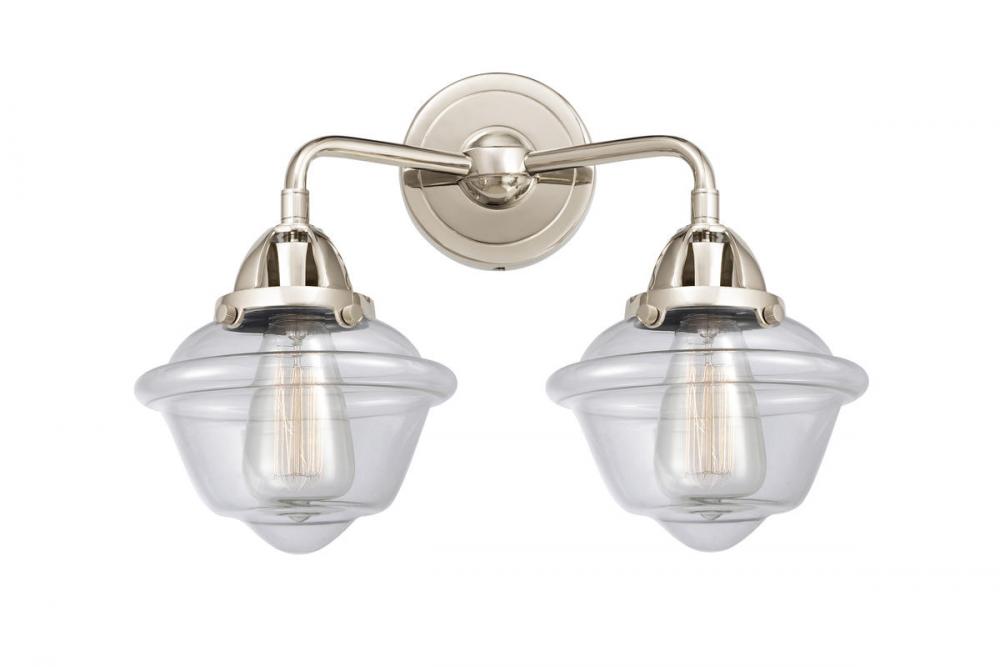 Oxford - 2 Light - 16 inch - Polished Nickel - Bath Vanity Light