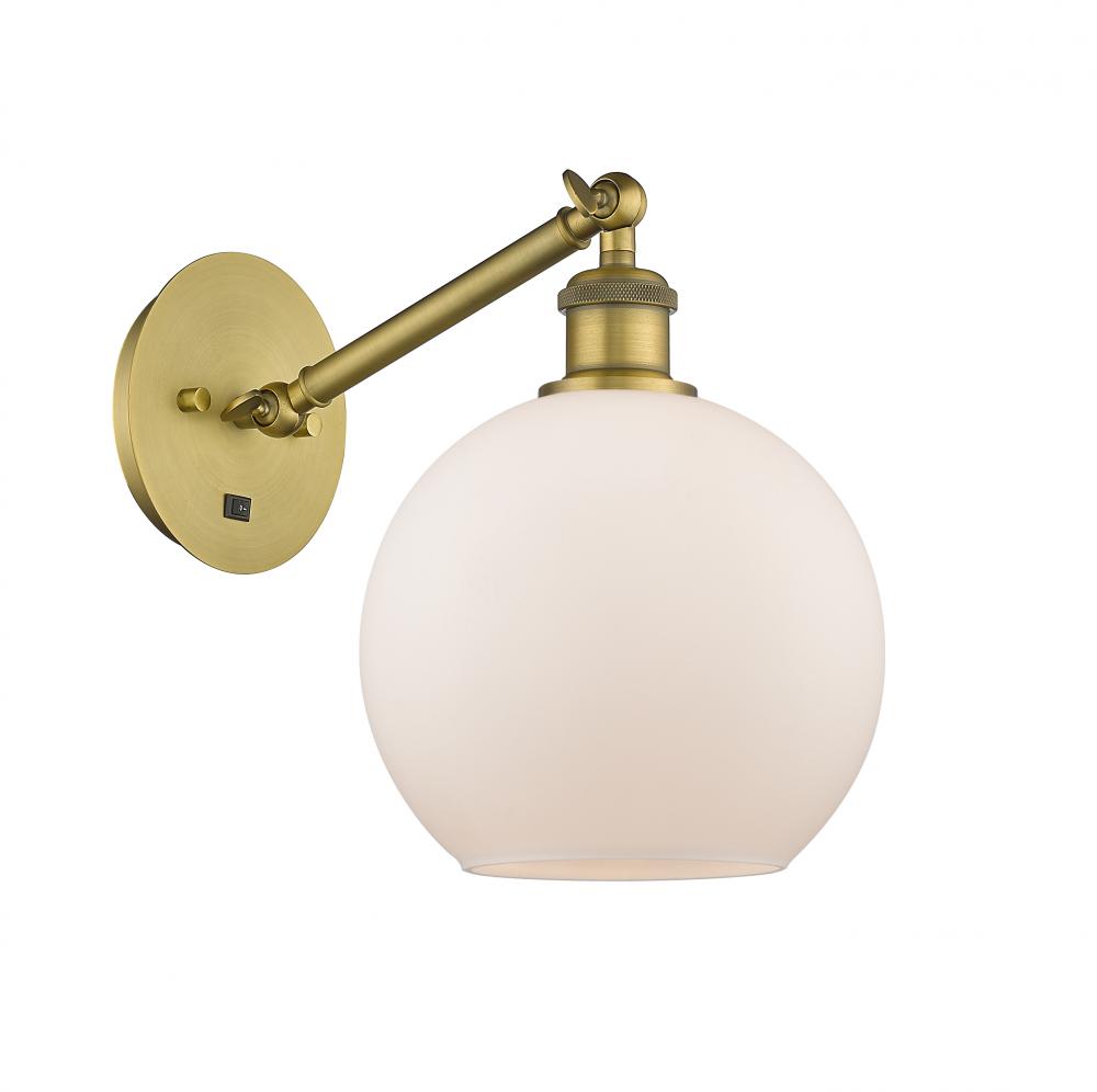 Athens - 1 Light - 8 inch - Brushed Brass - Sconce