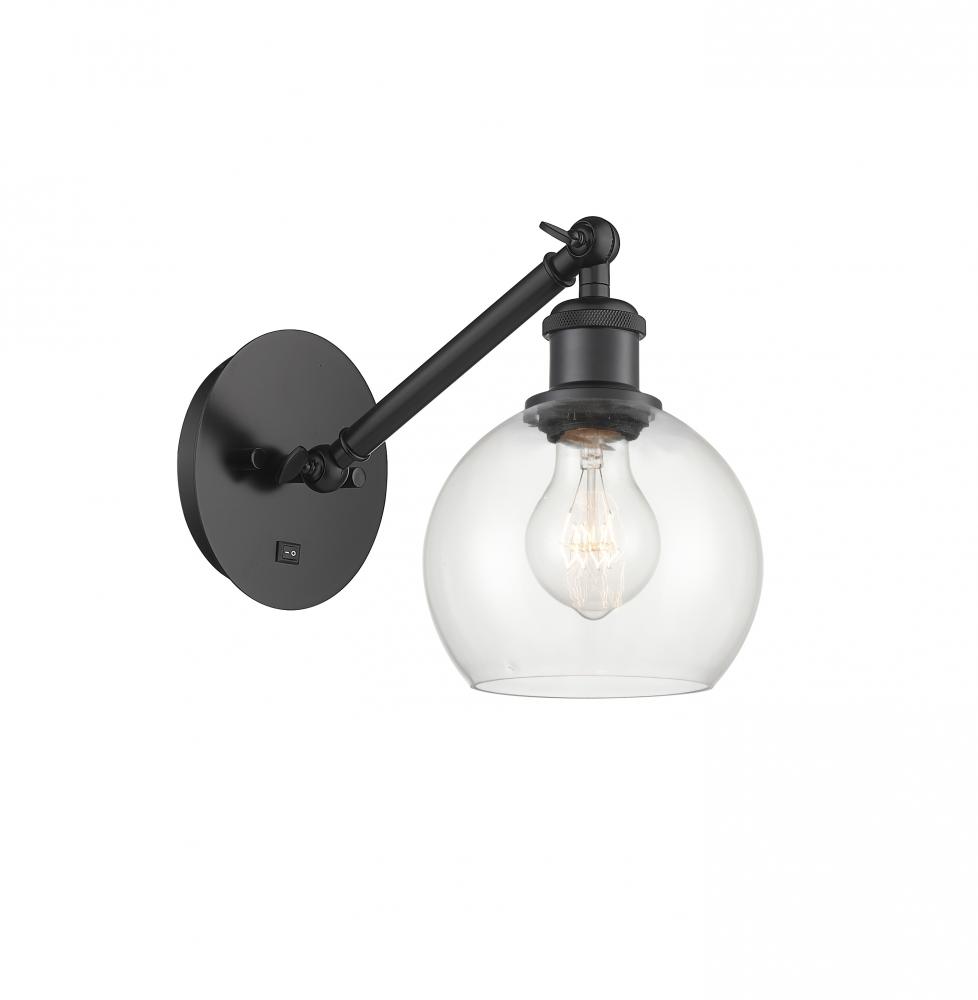 Athens - 1 Light - 6 inch - Matte Black - Sconce