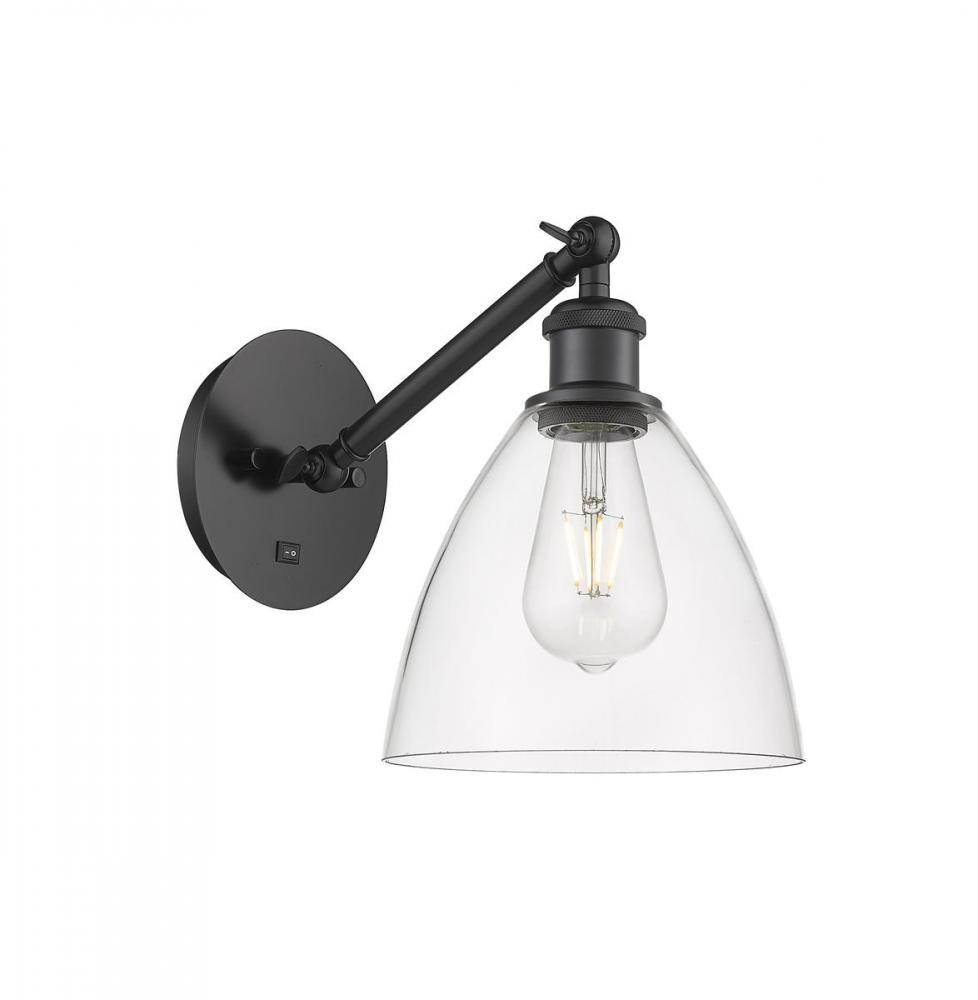 Bristol - 1 Light - 8 inch - Matte Black - Sconce