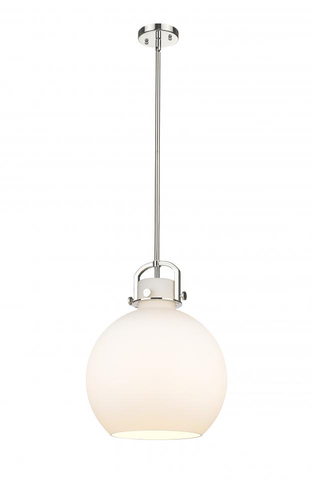 Newton Sphere - 1 Light - 14 inch - Polished Nickel - Pendant