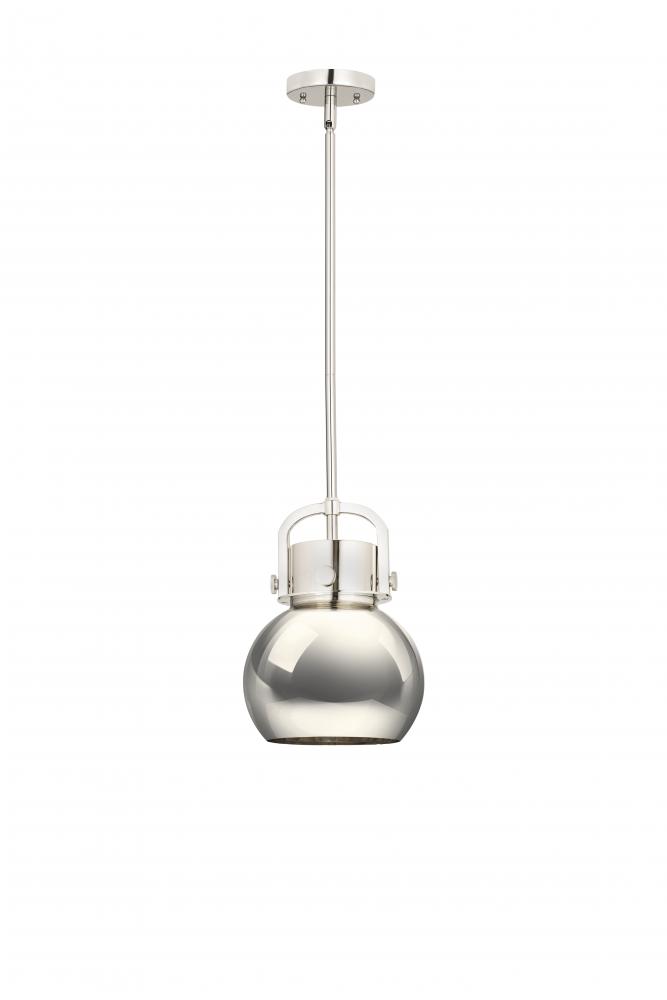 Newton Sphere - 1 Light - 8 inch - Polished Nickel - Mini Pendant