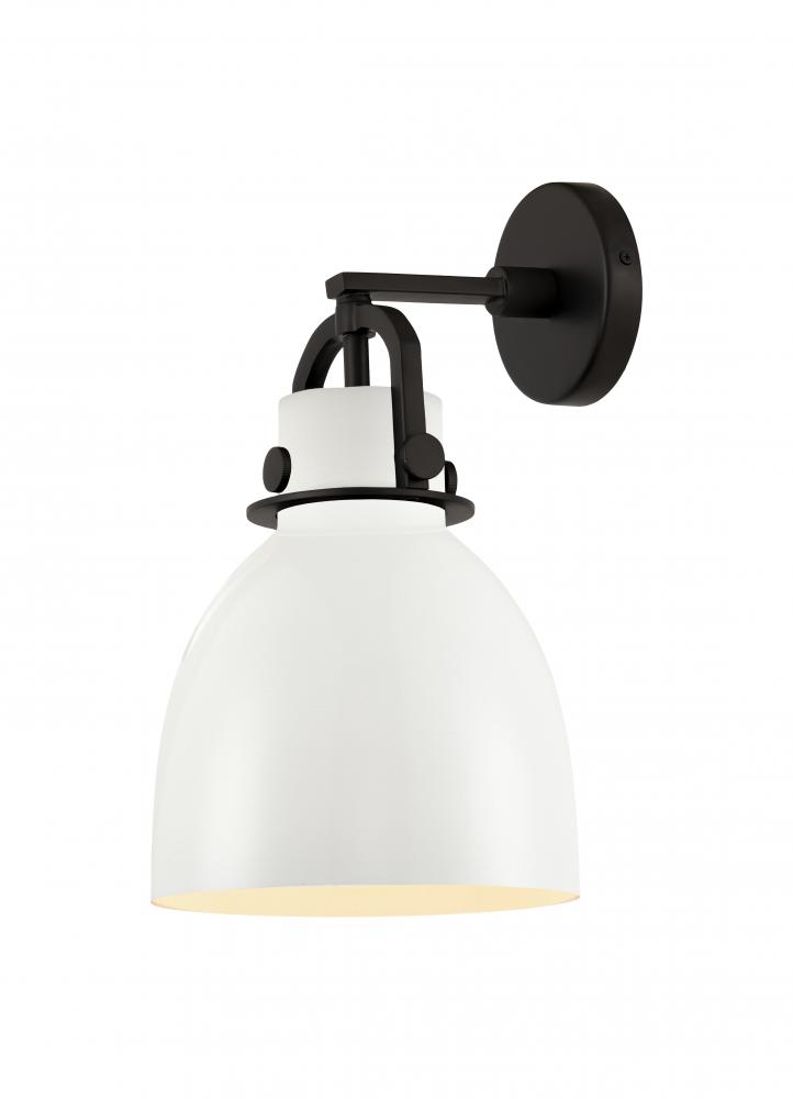 Newton Bell - 1 Light - 8 inch - Matte Black - Sconce