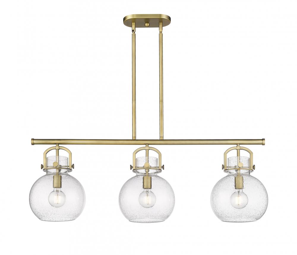 Newton Sphere - 3 Light - 42 inch - Brushed Brass - Island Light