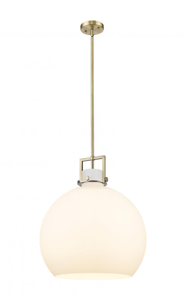 Newton Sphere - 1 Light - 18 inch - Brushed Brass - Pendant