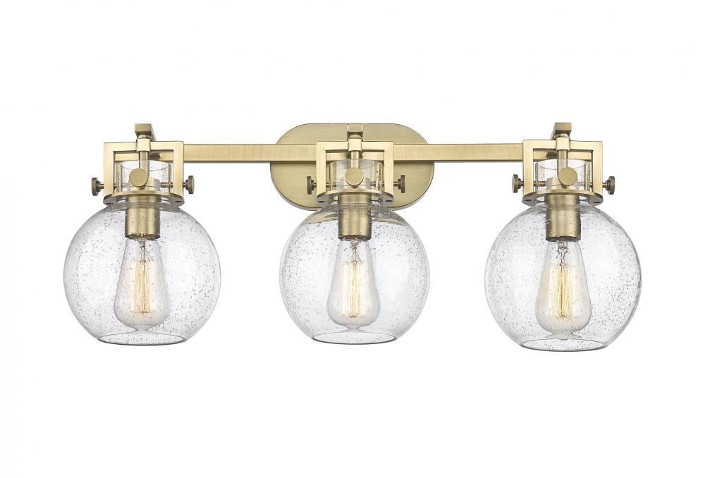 Newton Sphere - 3 Light - 27 inch - Polished Nickel - Bath Vanity Light