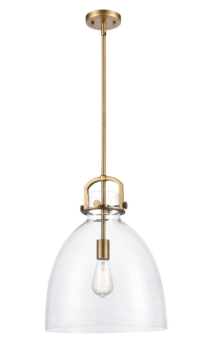 Newton Bell - 1 Light - 14 inch - Polished Nickel - Cord hung - Pendant