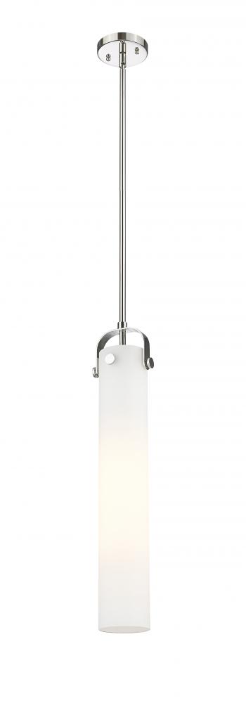 Pilaster - 1 Light - 4 inch Glass - Polished Nickel - Pendant