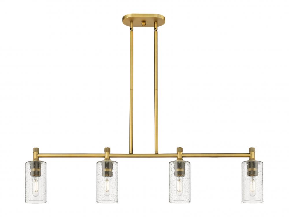 Crown Point - 4 Light - 44 inch - Brushed Brass - Island Light