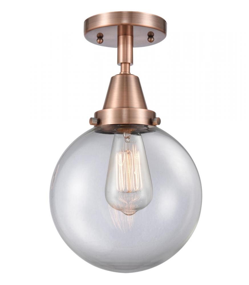 Beacon - 1 Light - 8 inch - Antique Copper - Flush Mount