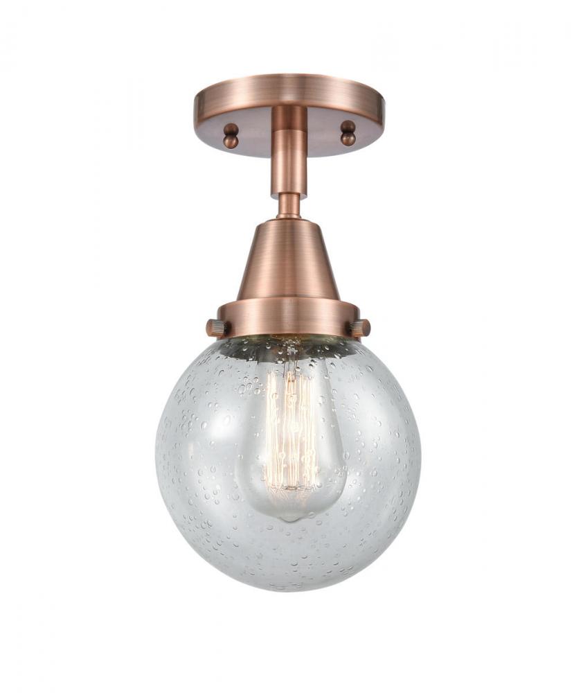 Beacon - 1 Light - 6 inch - Antique Copper - Flush Mount