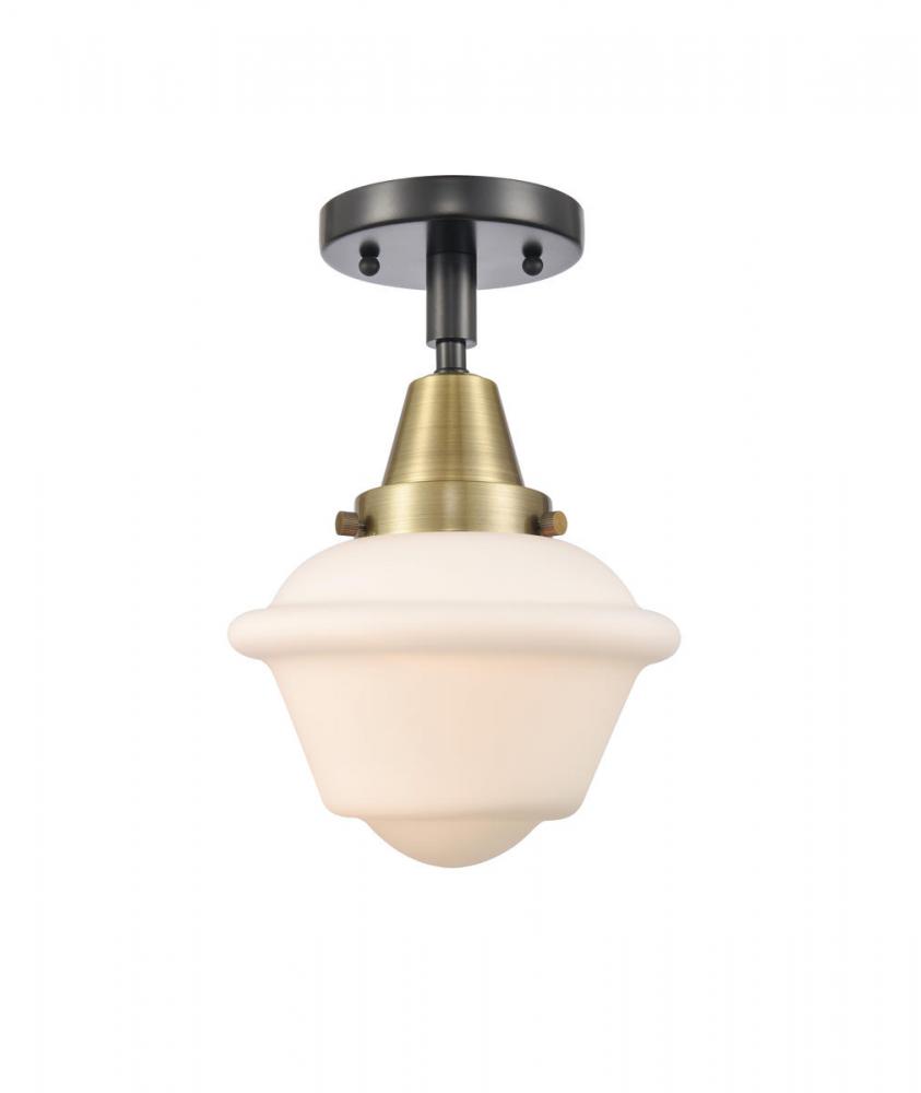 Oxford - 1 Light - 8 inch - Black Antique Brass - Flush Mount