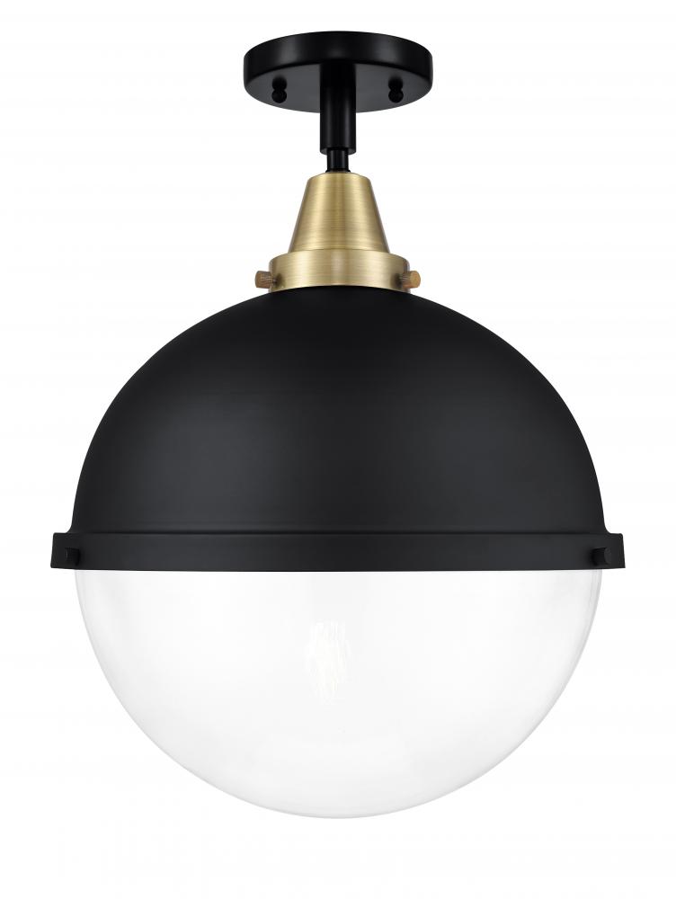 Hampden - 1 Light - 13 inch - Black Antique Brass - Flush Mount