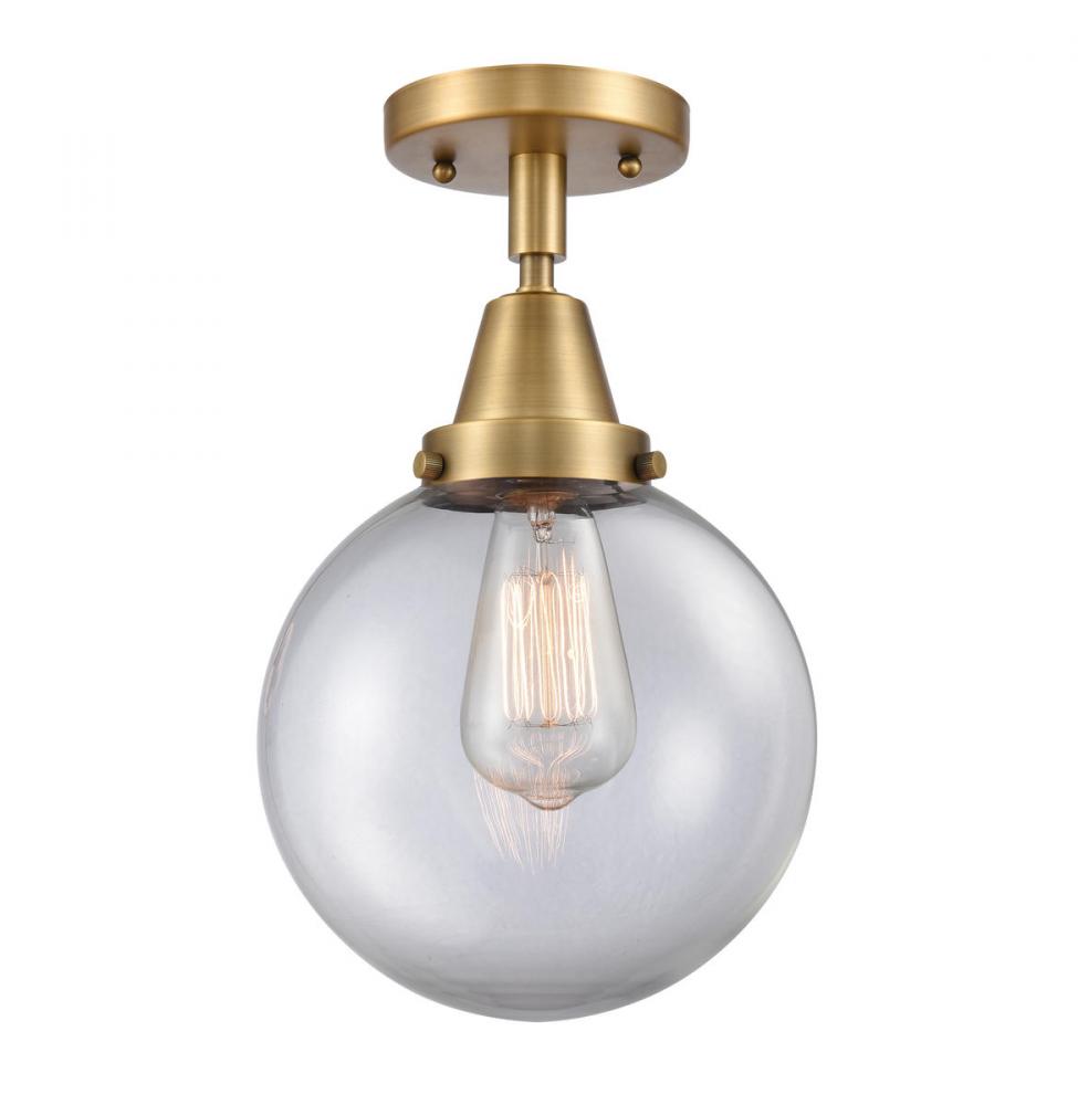 Beacon - 1 Light - 8 inch - Brushed Brass - Flush Mount