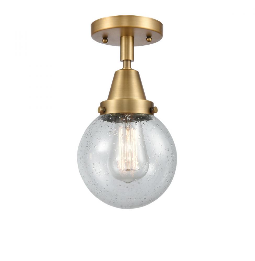 Beacon - 1 Light - 6 inch - Brushed Brass - Flush Mount