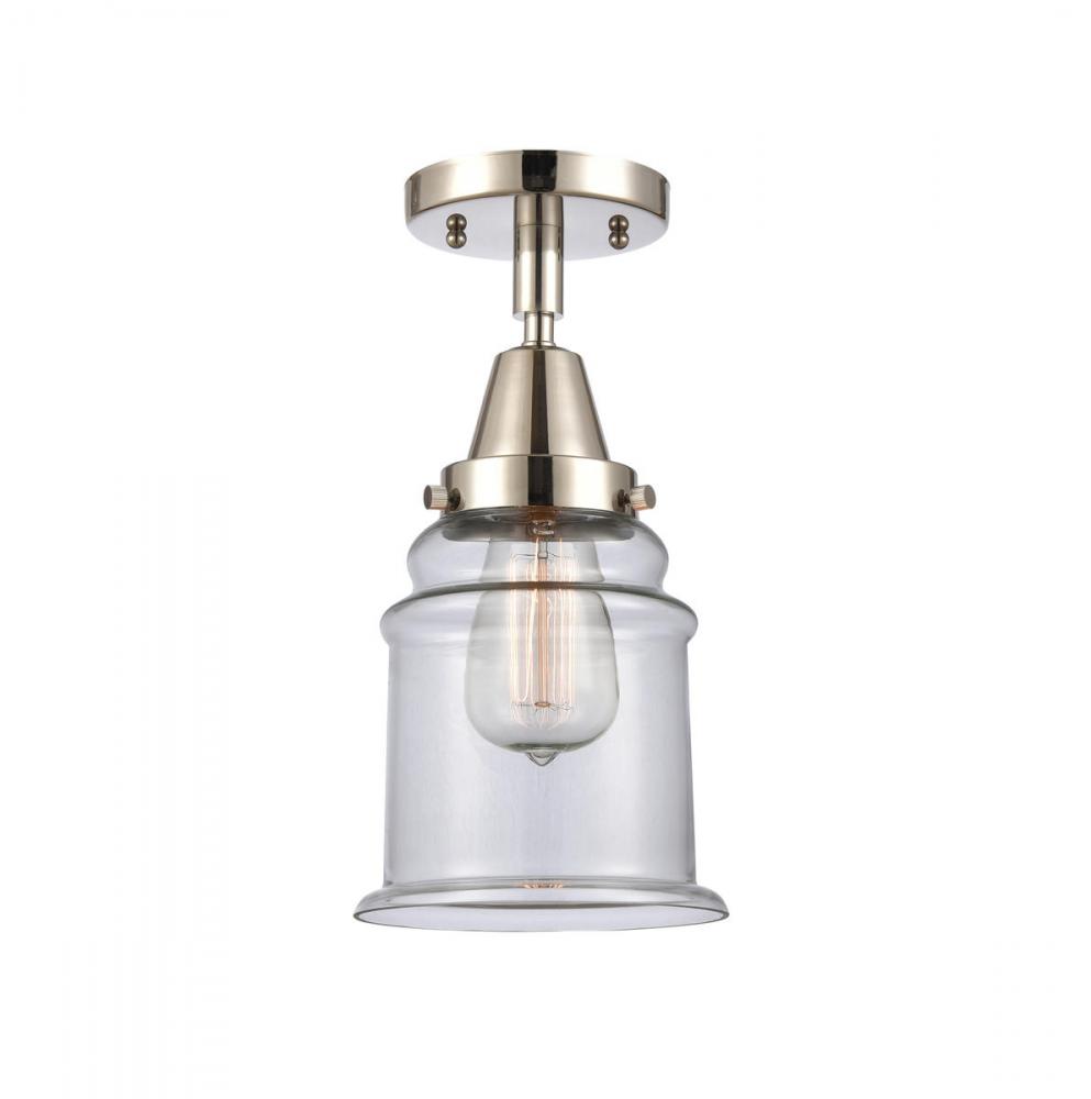 Canton - 1 Light - 6 inch - Polished Nickel - Flush Mount