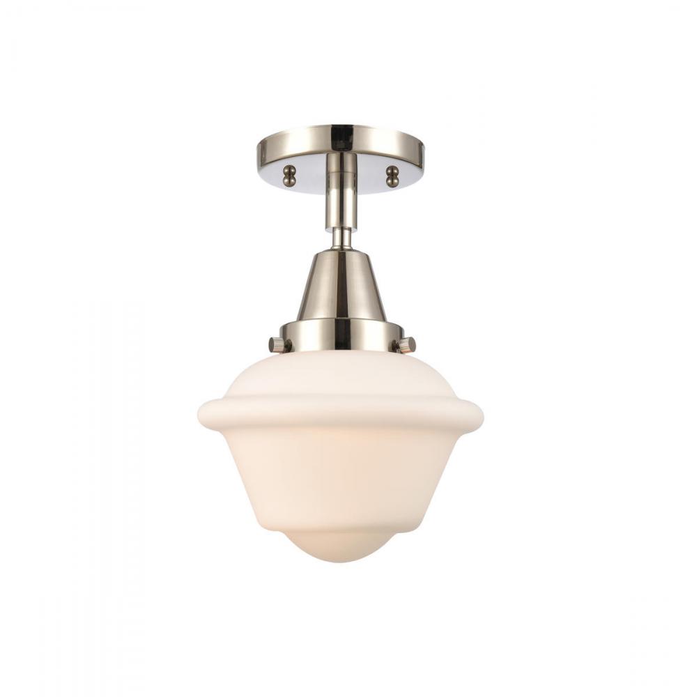 Oxford - 1 Light - 8 inch - Polished Nickel - Flush Mount