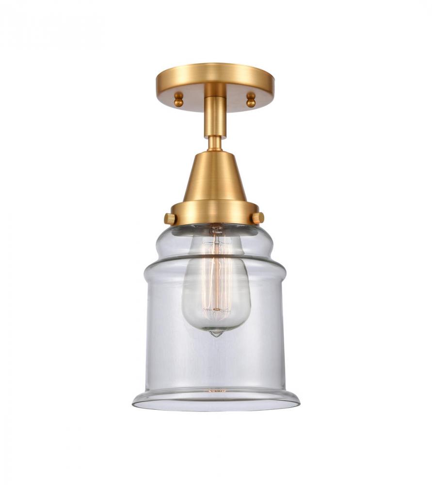 Canton - 1 Light - 6 inch - Satin Gold - Flush Mount