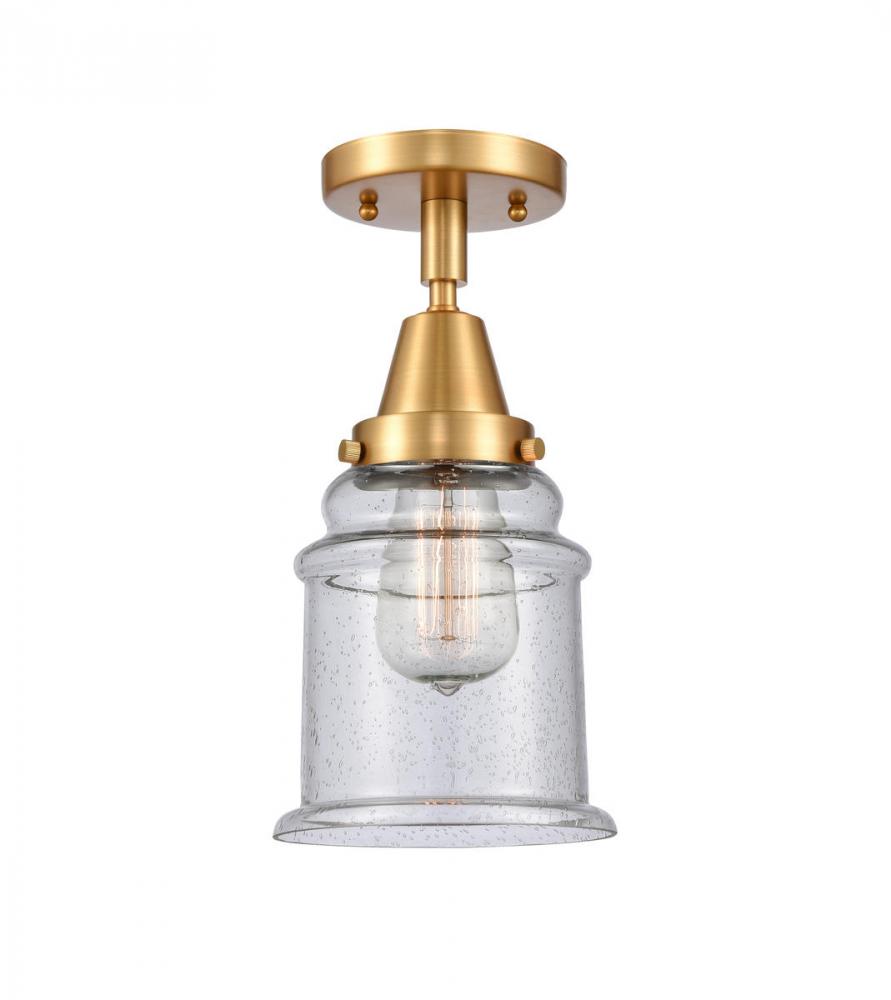 Canton - 1 Light - 6 inch - Satin Gold - Flush Mount