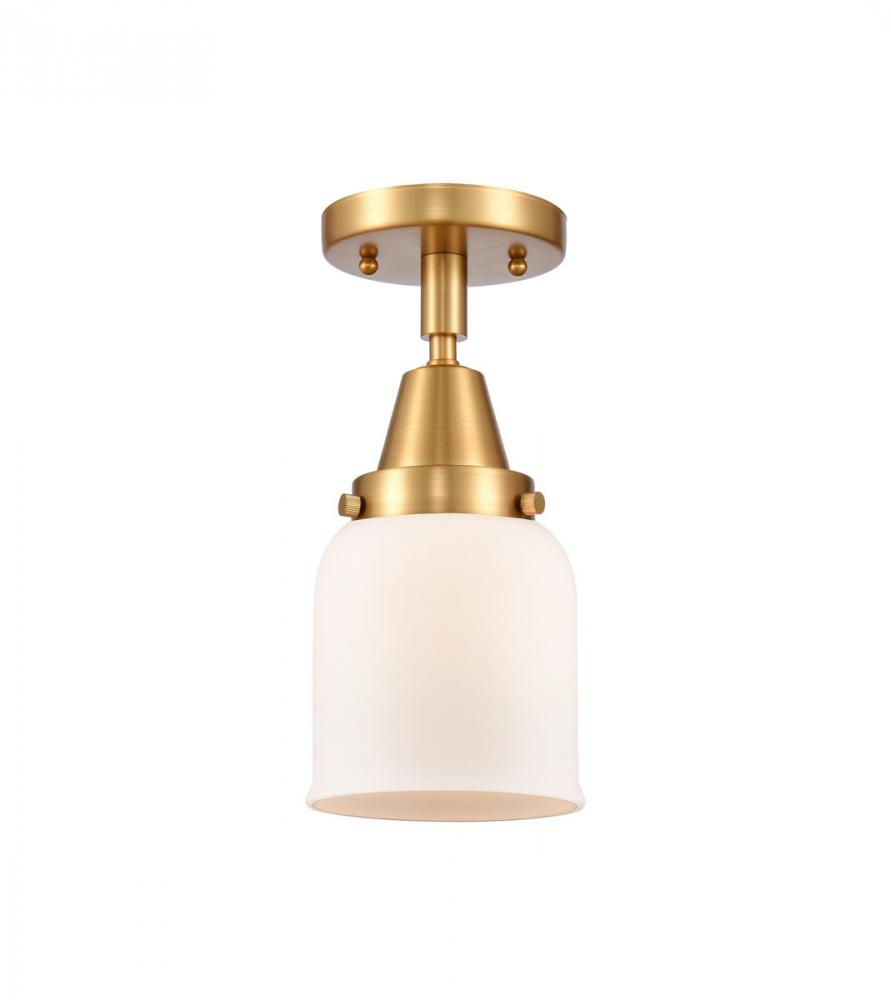 Bell - 1 Light - 5 inch - Satin Gold - Flush Mount