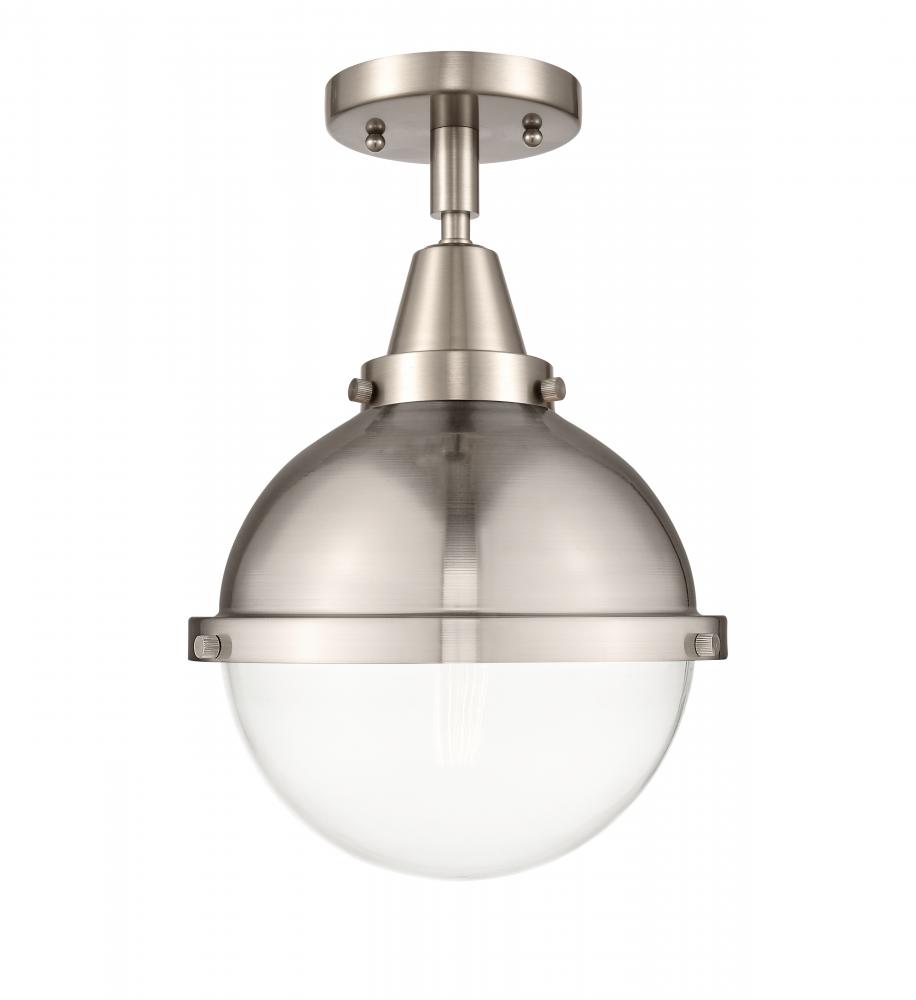 Hampden - 1 Light - 9 inch - Brushed Satin Nickel - Flush Mount