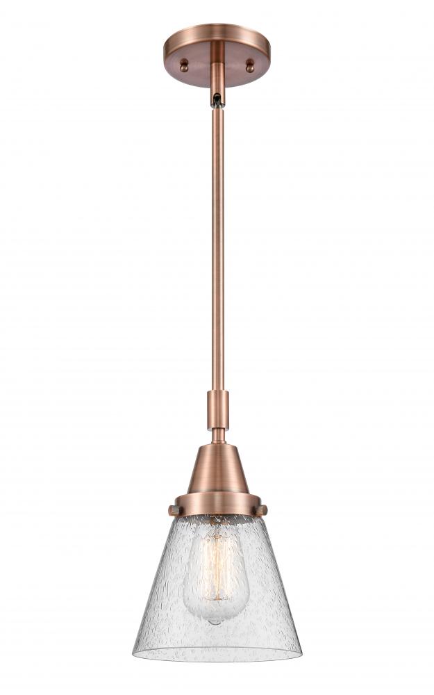 Cone - 1 Light - 6 inch - Antique Copper - Mini Pendant