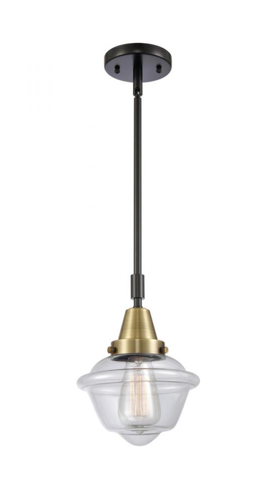 Oxford - 1 Light - 8 inch - Black Antique Brass - Mini Pendant