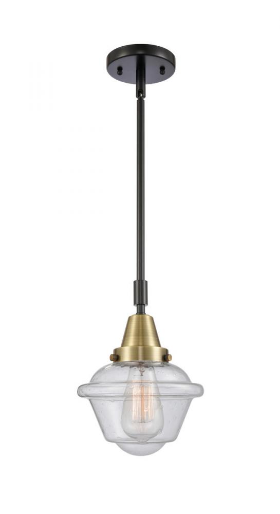 Oxford - 1 Light - 8 inch - Black Antique Brass - Mini Pendant