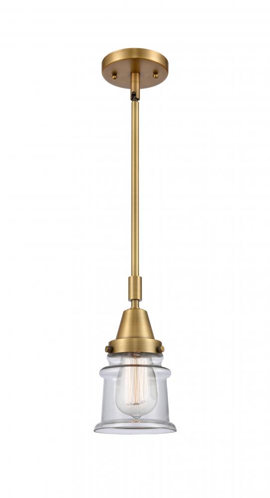 Canton - 1 Light - 7 inch - Brushed Brass - Mini Pendant