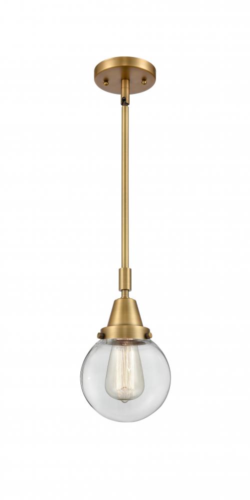 Beacon - 1 Light - 6 inch - Brushed Brass - Mini Pendant