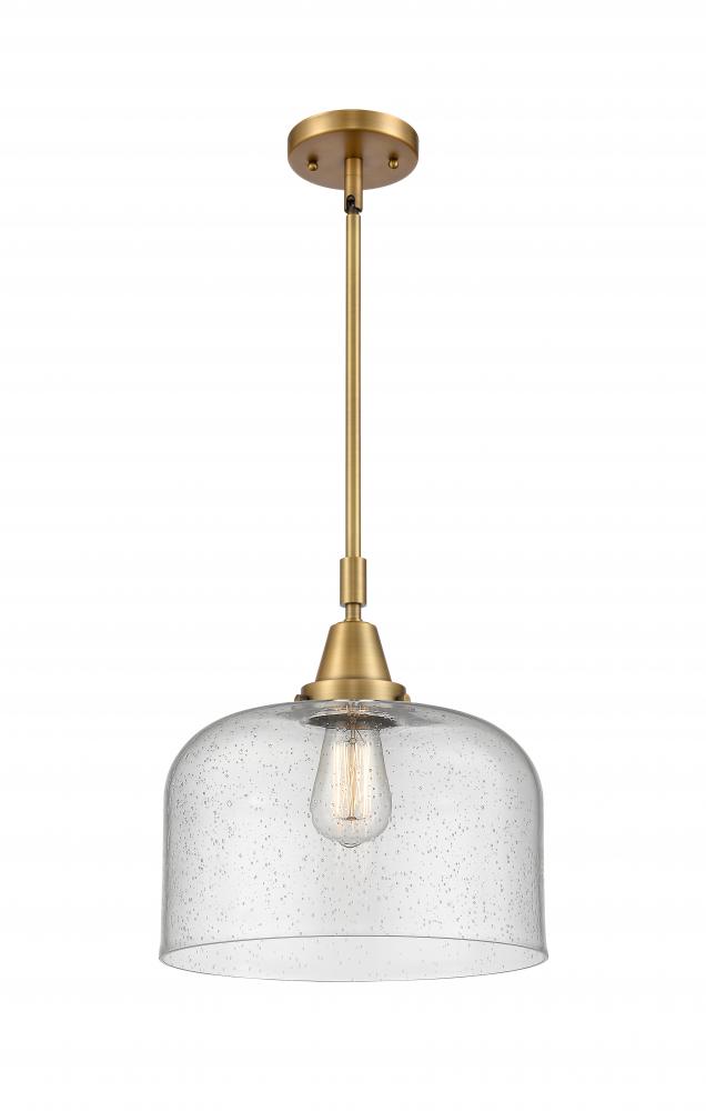 Bell - 1 Light - 12 inch - Brushed Brass - Mini Pendant