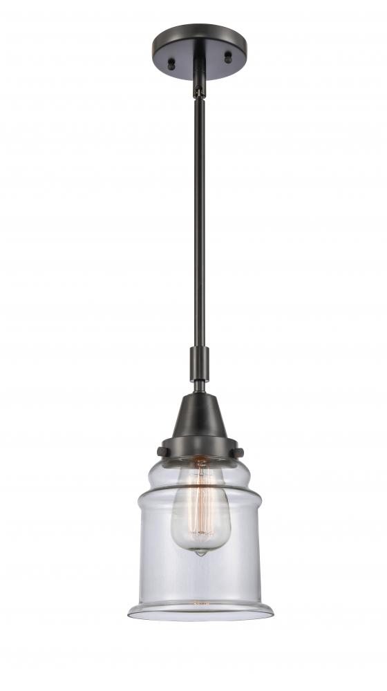 Canton - 1 Light - 7 inch - Matte Black - Mini Pendant