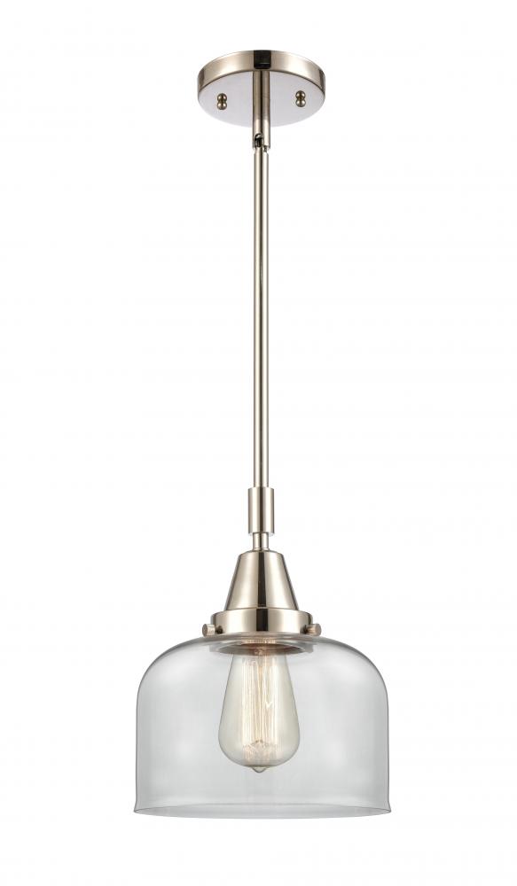 Bell - 1 Light - 8 inch - Polished Nickel - Mini Pendant