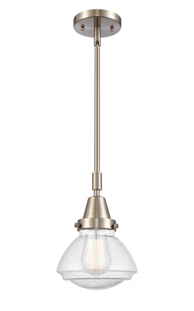 Olean - 1 Light - 7 inch - Brushed Satin Nickel - Mini Pendant