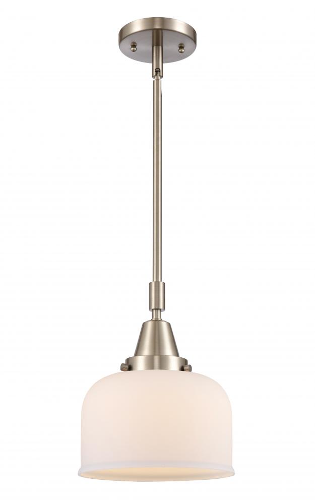 Bell - 1 Light - 8 inch - Brushed Satin Nickel - Mini Pendant