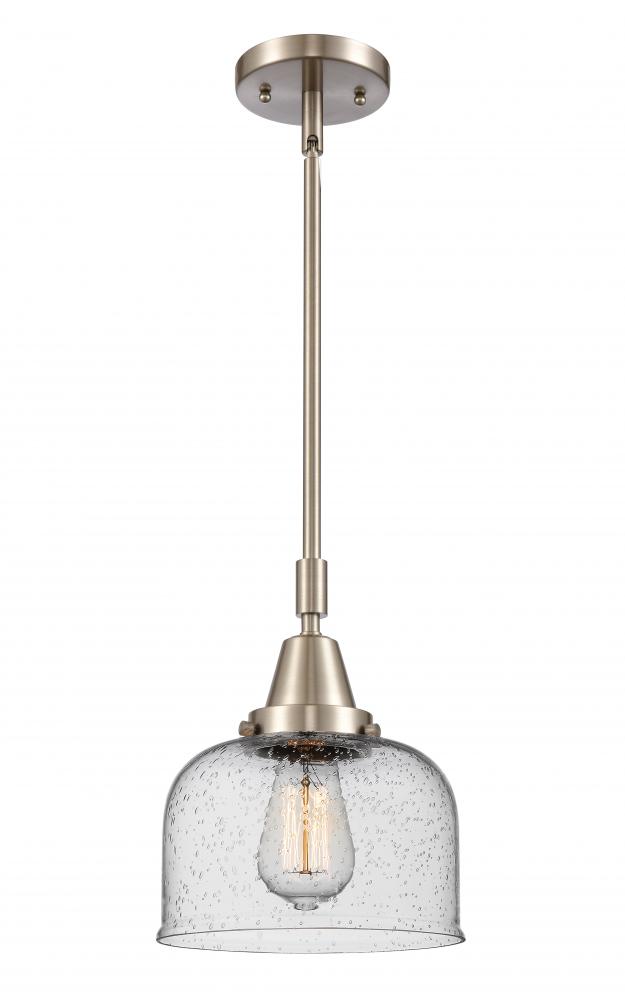 Bell - 1 Light - 8 inch - Brushed Satin Nickel - Mini Pendant