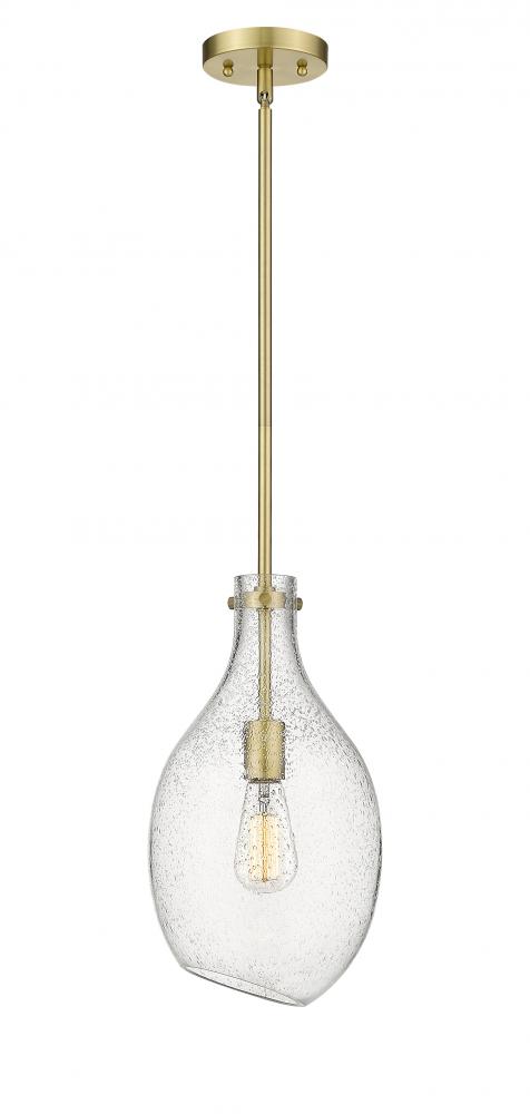 Norwalk - 1 Light - 9 inch - Satin Gold - Stem hung - Mini Pendant