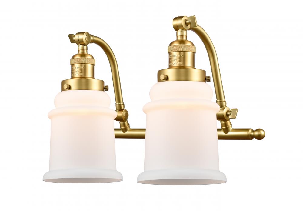 Canton - 2 Light - 18 inch - Satin Gold - Bath Vanity Light