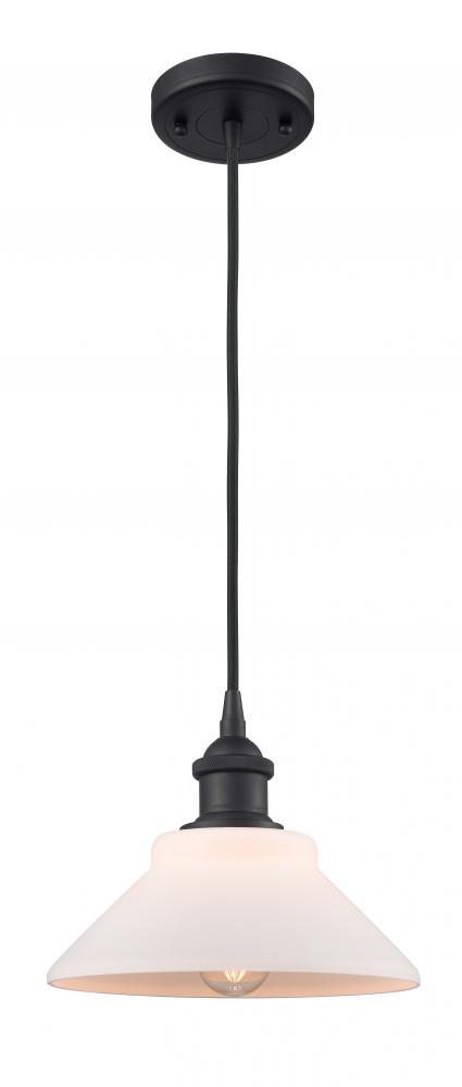 Orwell - 1 Light - 8 inch - Matte Black - Cord hung - Mini Pendant