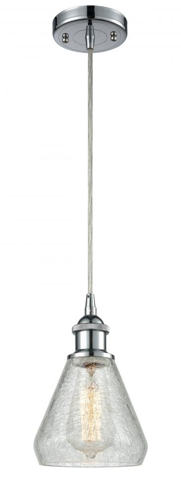 Conesus - 1 Light - 6 inch - Polished Chrome - Cord hung - Mini Pendant