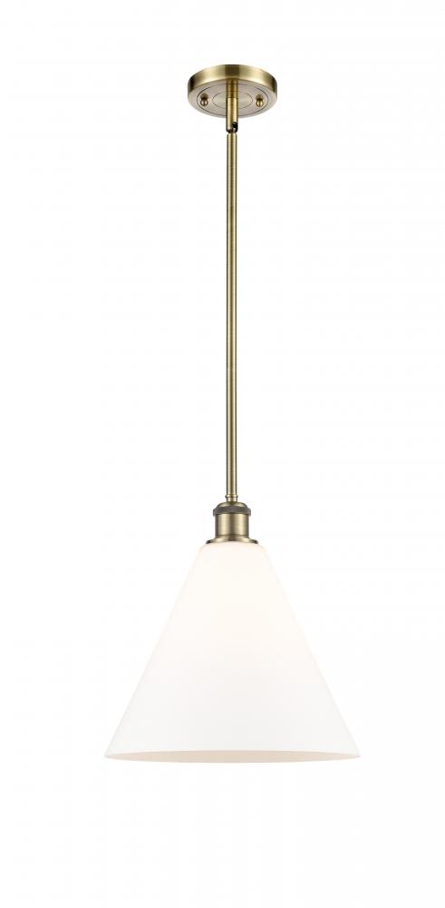 Berkshire - 1 Light - 12 inch - Antique Brass - Mini Pendant