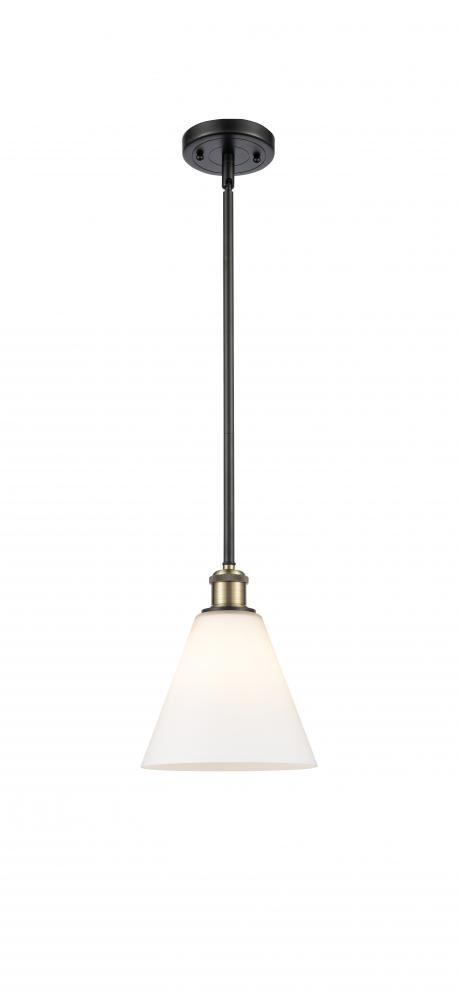 Berkshire - 1 Light - 8 inch - Black Antique Brass - Mini Pendant